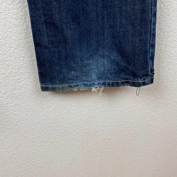 Guess Jeans Womens 27 x 32  Boot Cut Low Rise Med Wash Cotton Hipster Streetwear - Picture 8 of 10